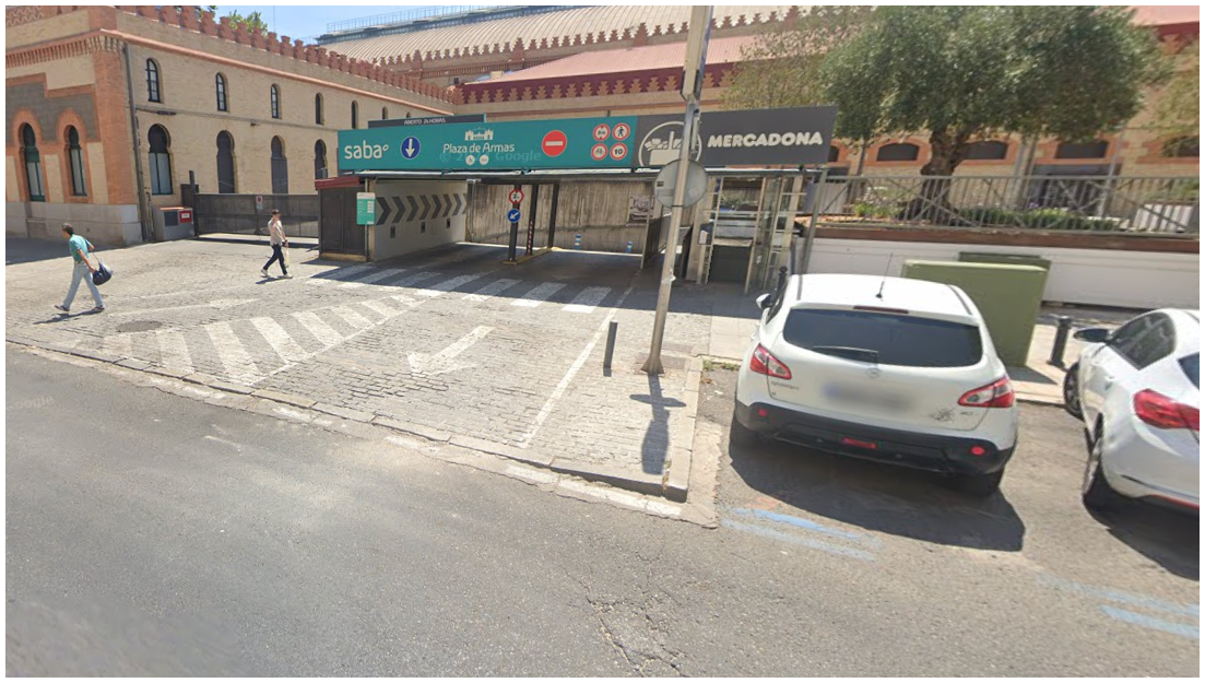 Parking Saba Plaza de Armas, Sevilla: 24 h y cubierto en Sevilla